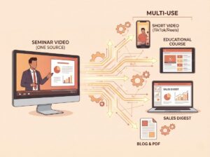 セミナー動画を「最強の集客・教育ツール」へ変貌させるワンソース・マルチユースの極意