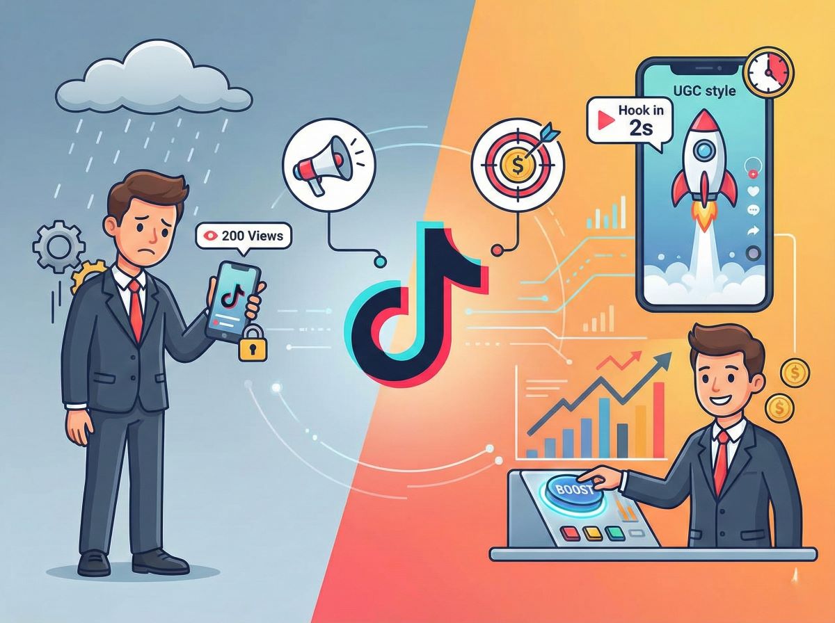 TikTokで商品を売るための「ビジネスアカウント」｜オーガニック投稿の限界と広告運用