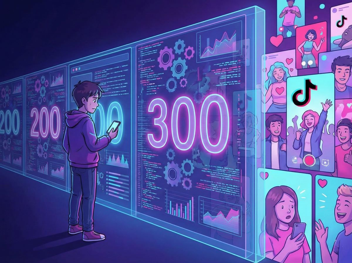 TikTok運用で再生回数が200〜300で止まり伸びない原因とアルゴリズムの壁