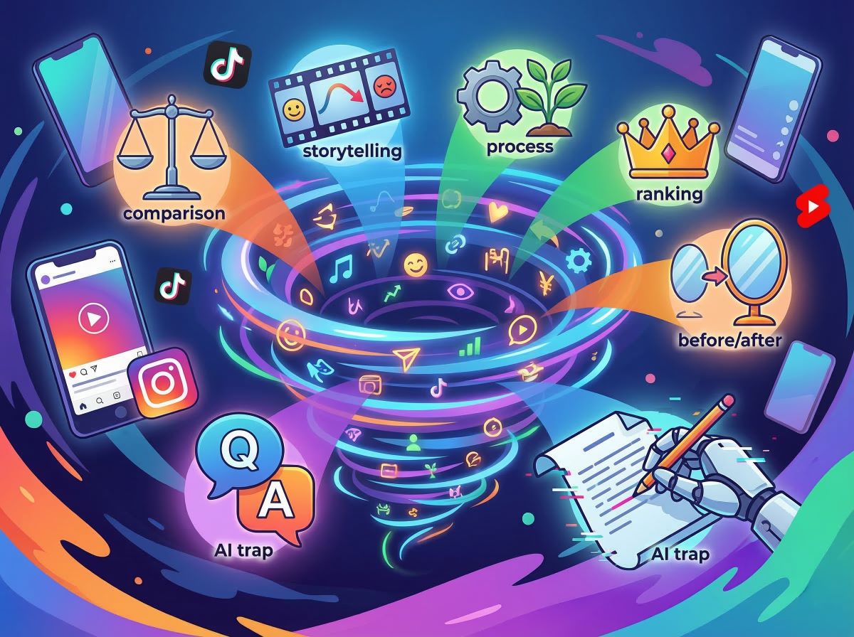 ショート動画台本の基本フォーマットと「トレンド循環」