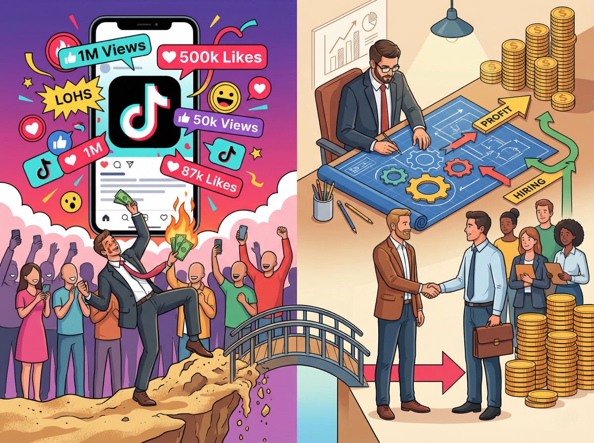 TikTok運用の初期コンセプト設計 再生数でごまかさず実際の「利益と採用実績」で考える逆算思考